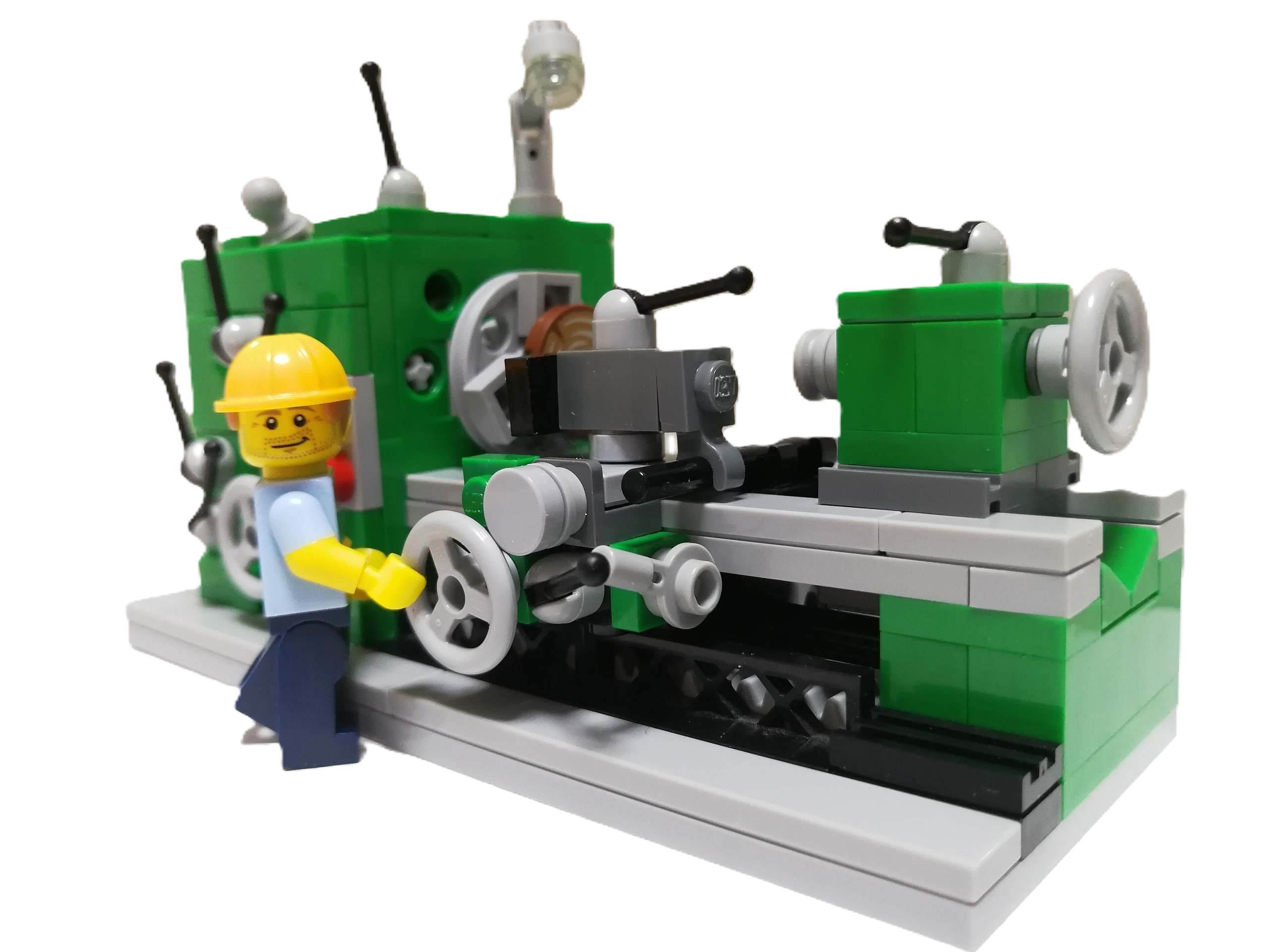 Schönes Modell einer Drehmaschine
