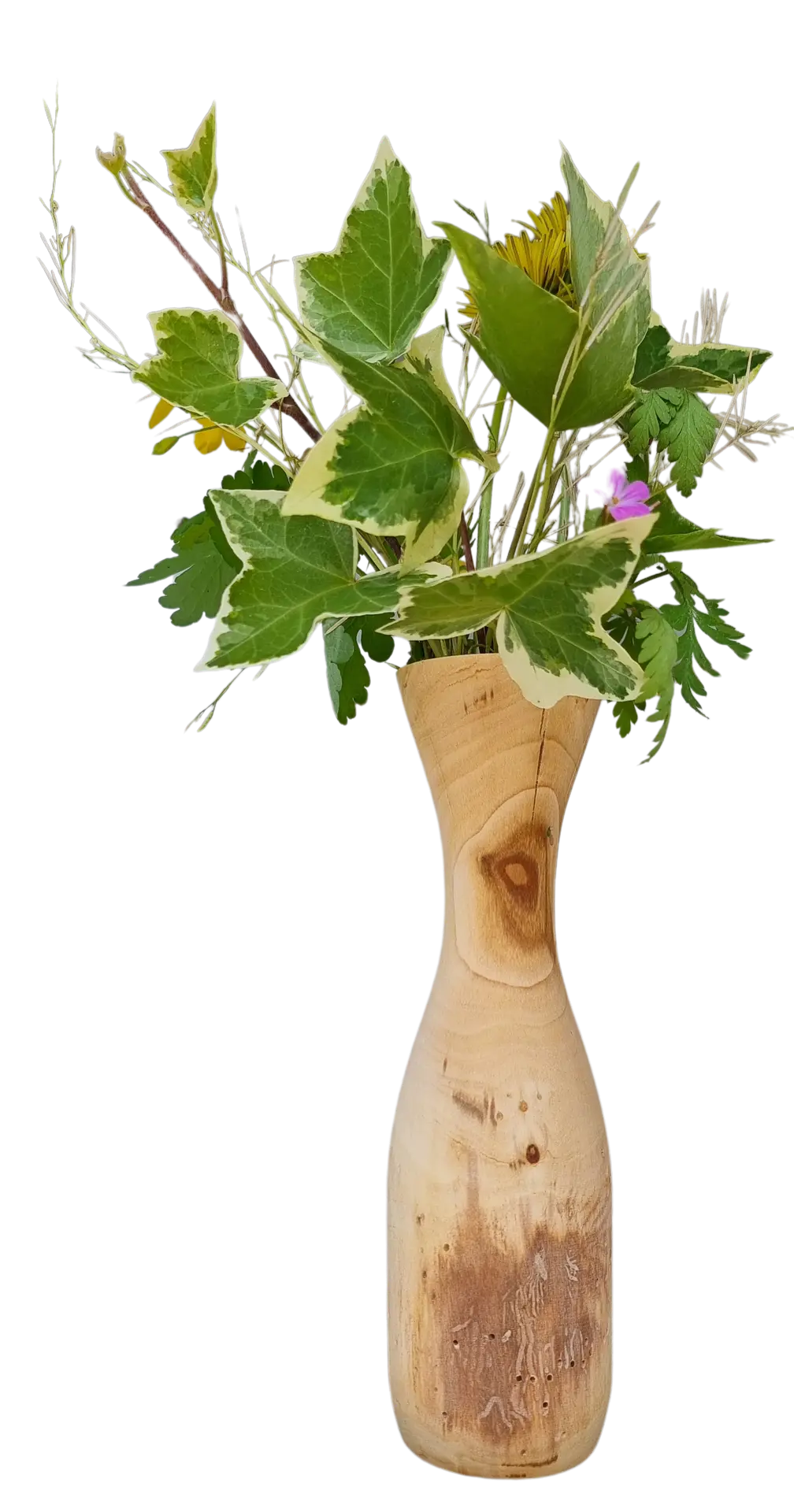 Florero de madera de mimosa – La Palma
