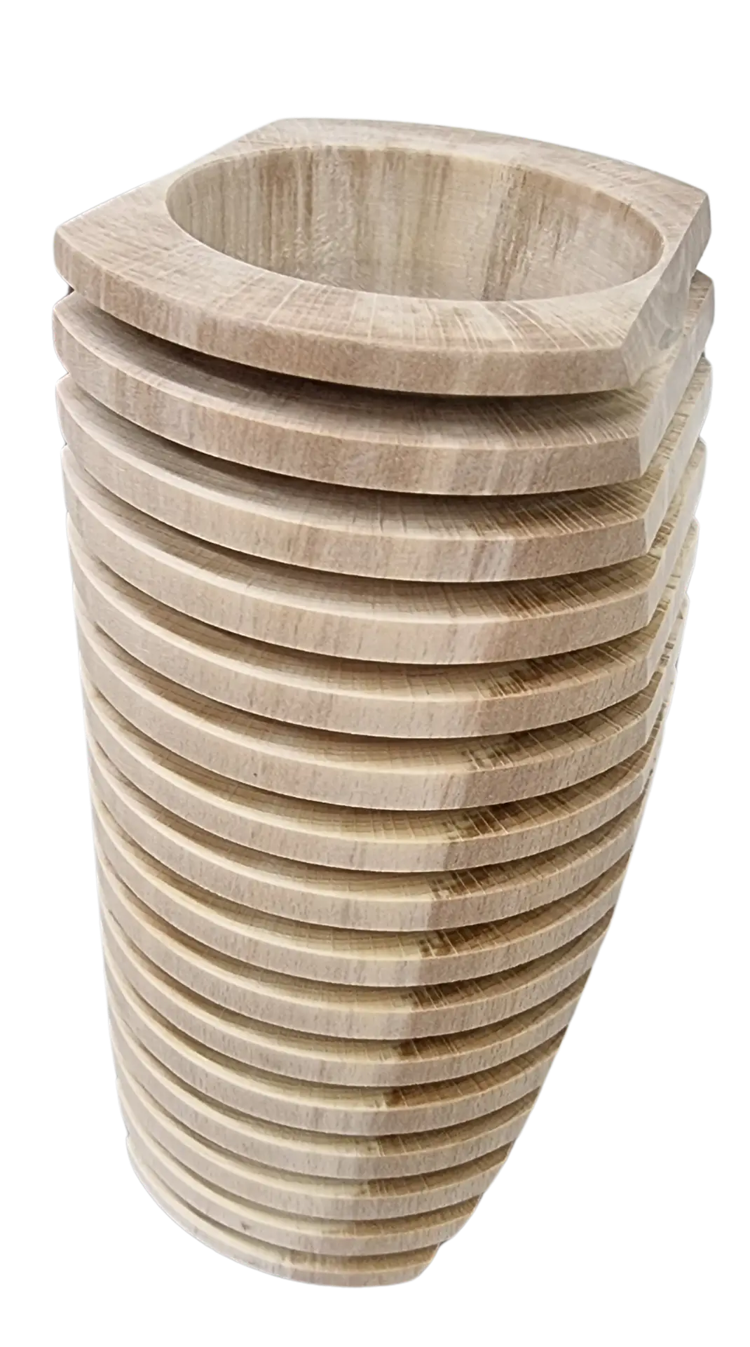 Vase zylindrisch und konvex