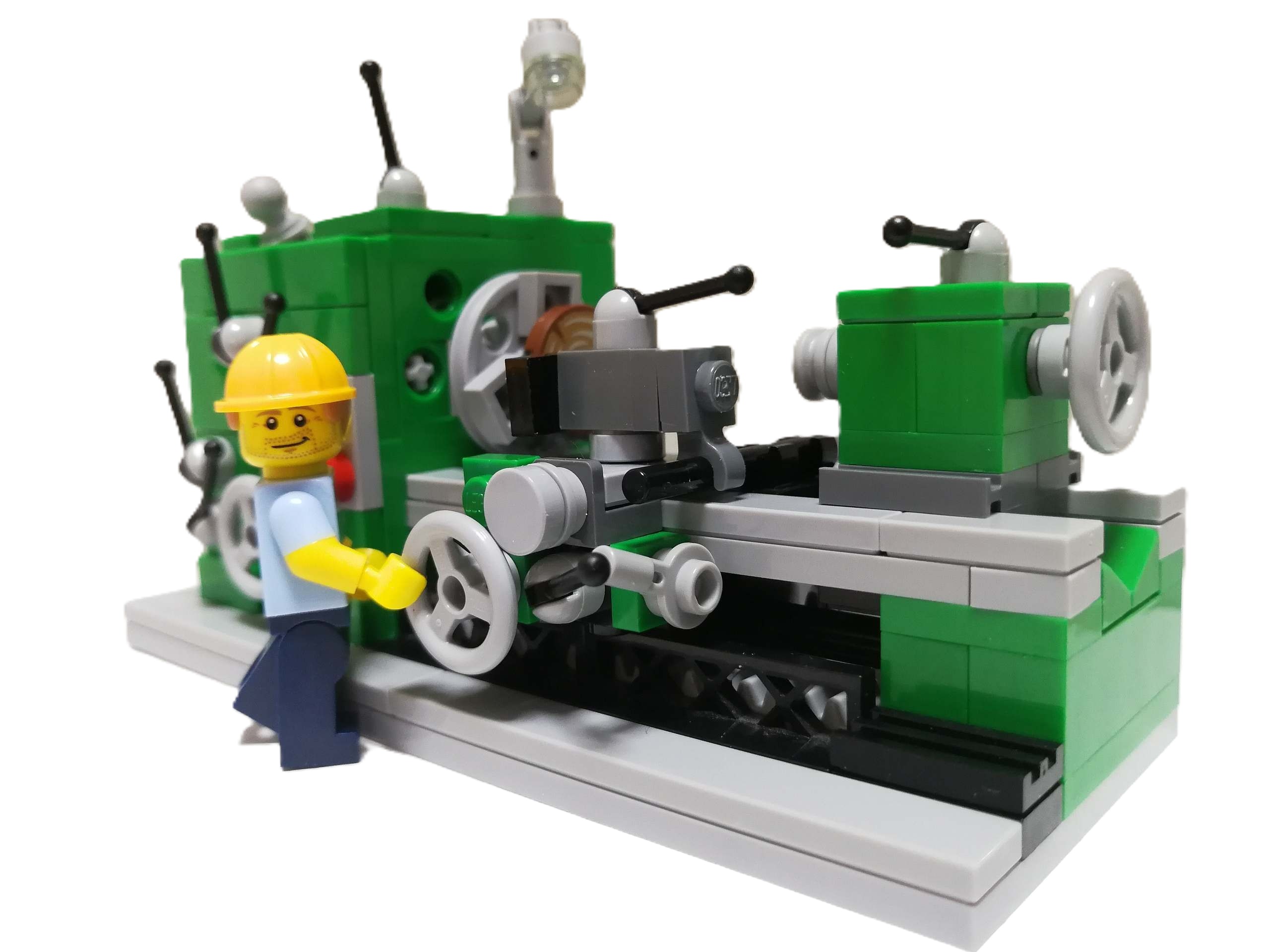 Schönes Modell einer Drehmaschine